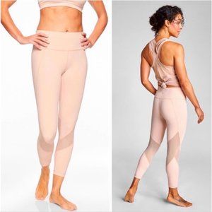 Athleta 7/8 Tight Pants Pink Yoga Gym Fitness Pant  sz SMALL